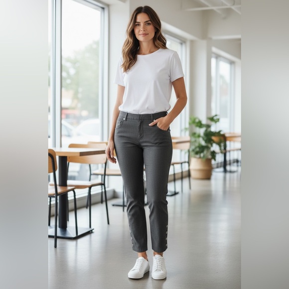 GAP Charcoal Ankle Pants for Women - Picture 11 of 15